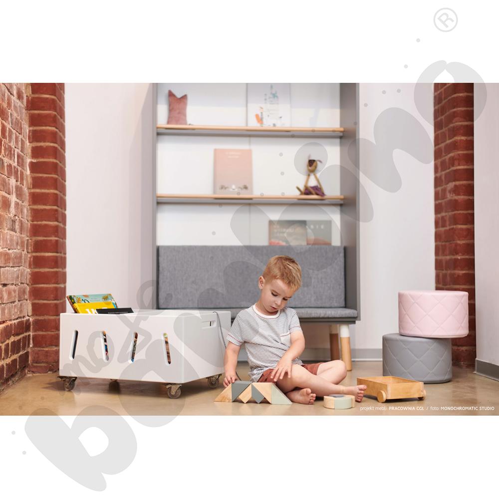 Biblioteczka niska TAB na kółkach