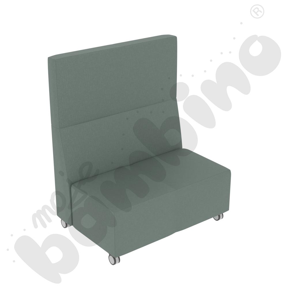   Sofa Universum 2-os. wys. 133 cm, na kółkach, tkanina KG01  