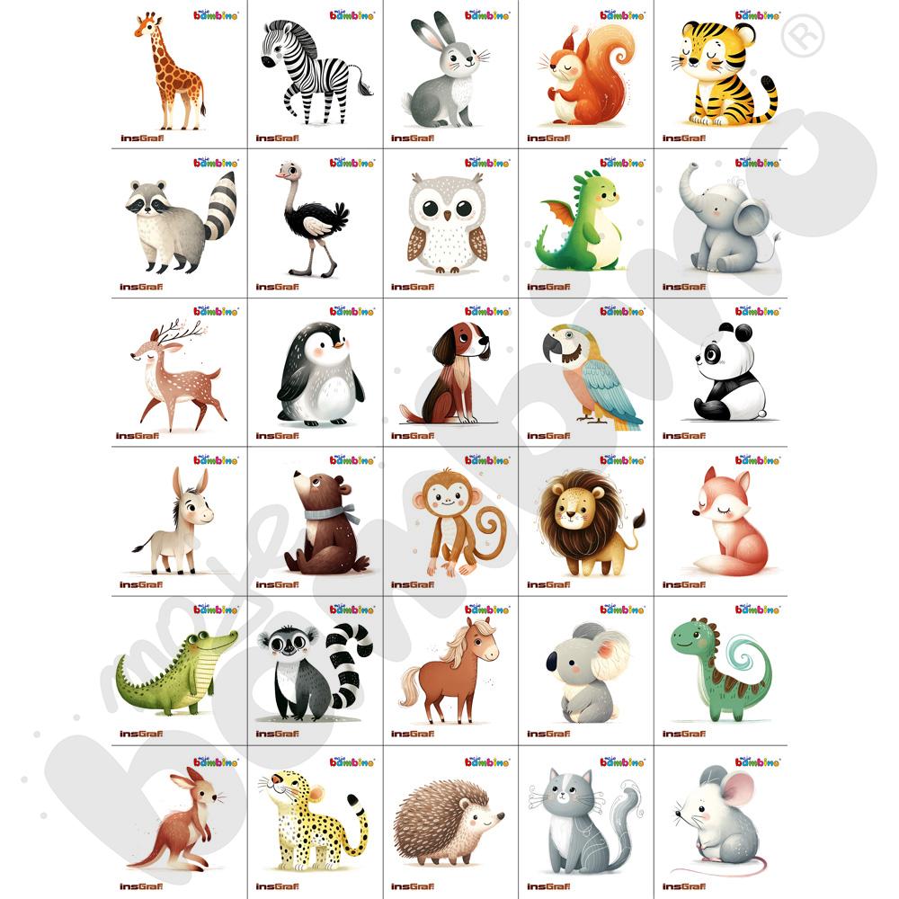 Naklejki Fauna, 30 szt.