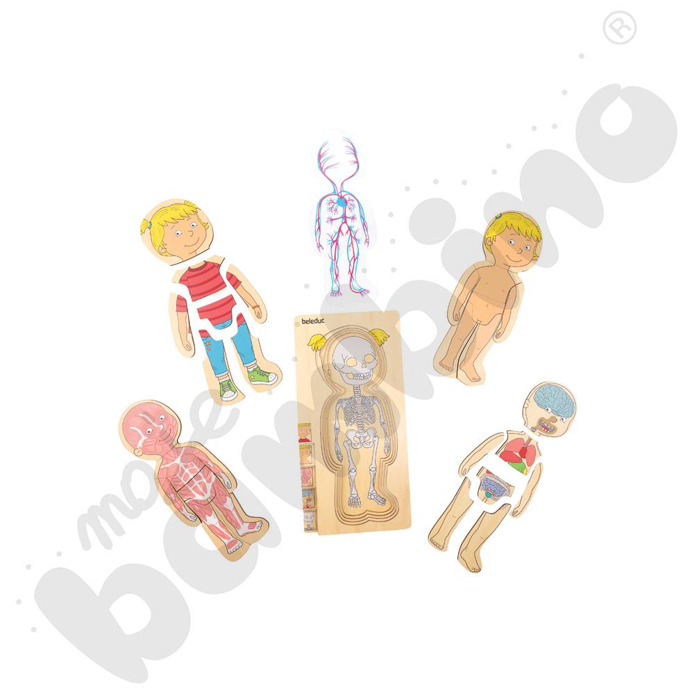 Puzzle warstwowe - dziewczynka