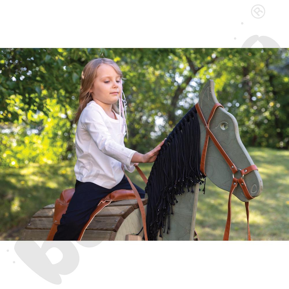 Siodło i uzda do drewnianego konia 