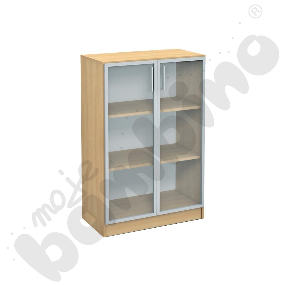 Witryna średnia w ramie aluminiowej - klon