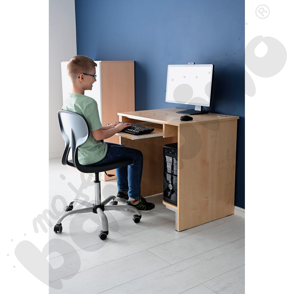 Stolik komputerowy STANDARD  z półką na komputer i szufladą na klawiaturę - klon 375