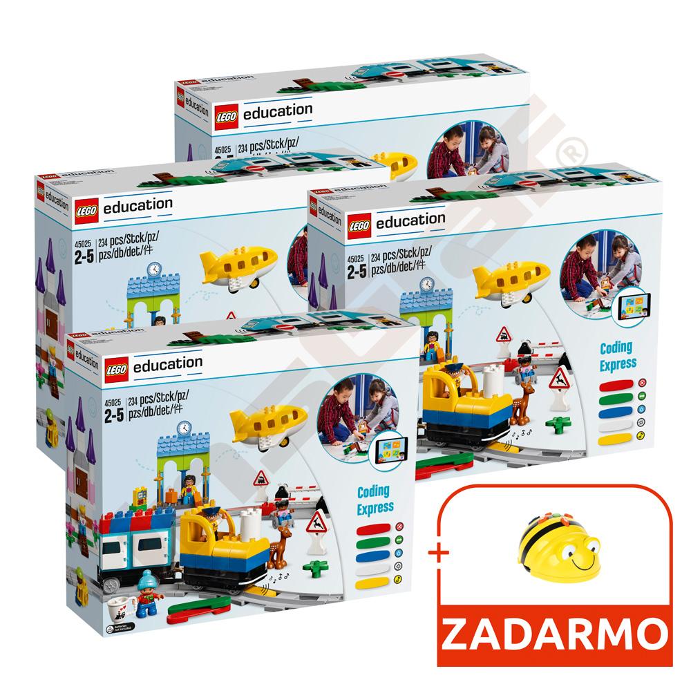 Zostava: 4x LEGO® Education Coding Express  + 1x Bee-bot grátis