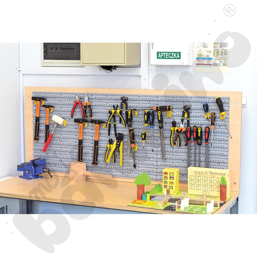 Stół warsztatowy nauczyciela z nadstawką