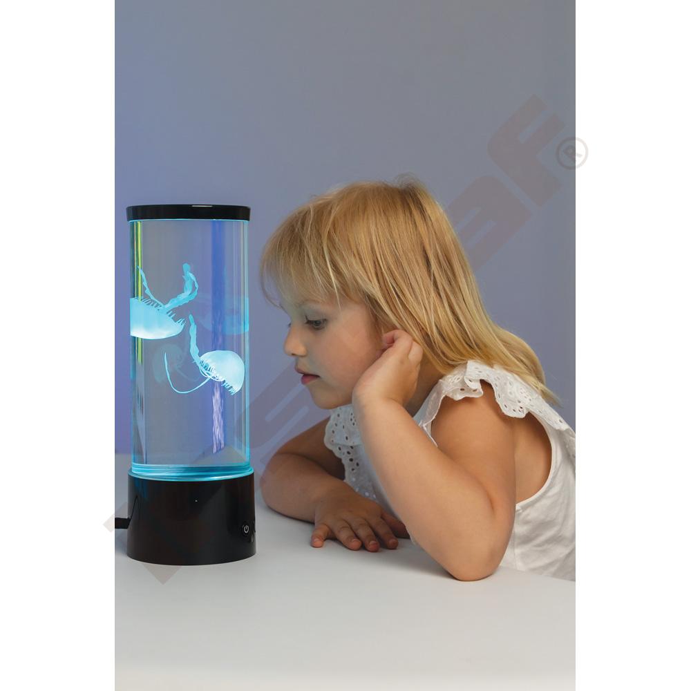 Relaxační lampa s medúzami L