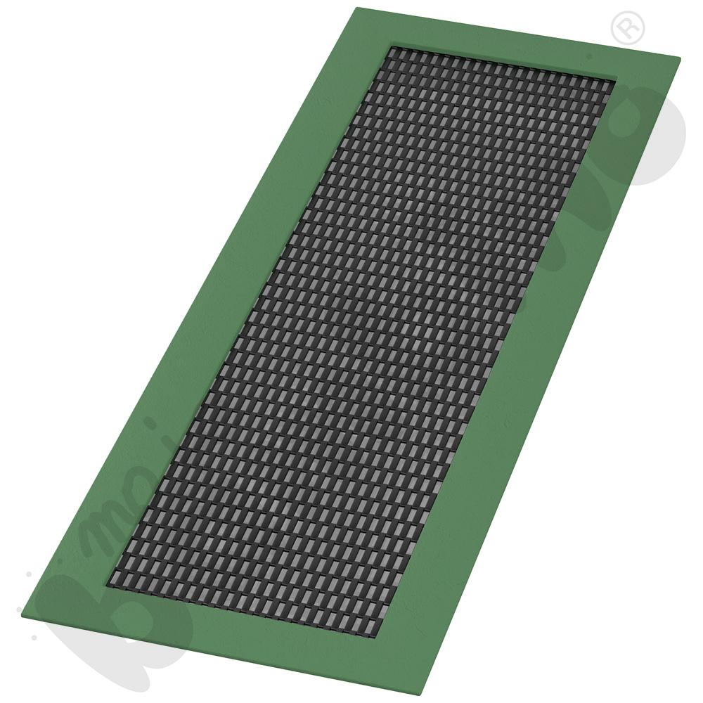 Trampolina Długa, mata czarna, obrzeże zielone