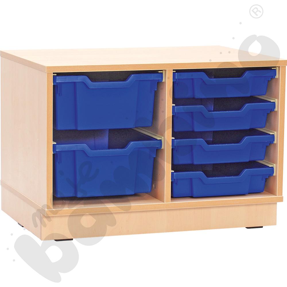 Szafka Flexi M na plastikowe pojemniki na cokole