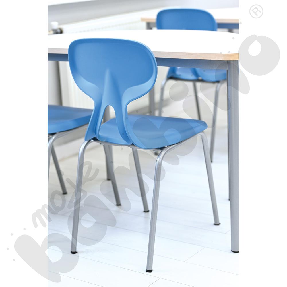 Krzesło Colores rozm. 6 turkusowe, stelaż aluminium