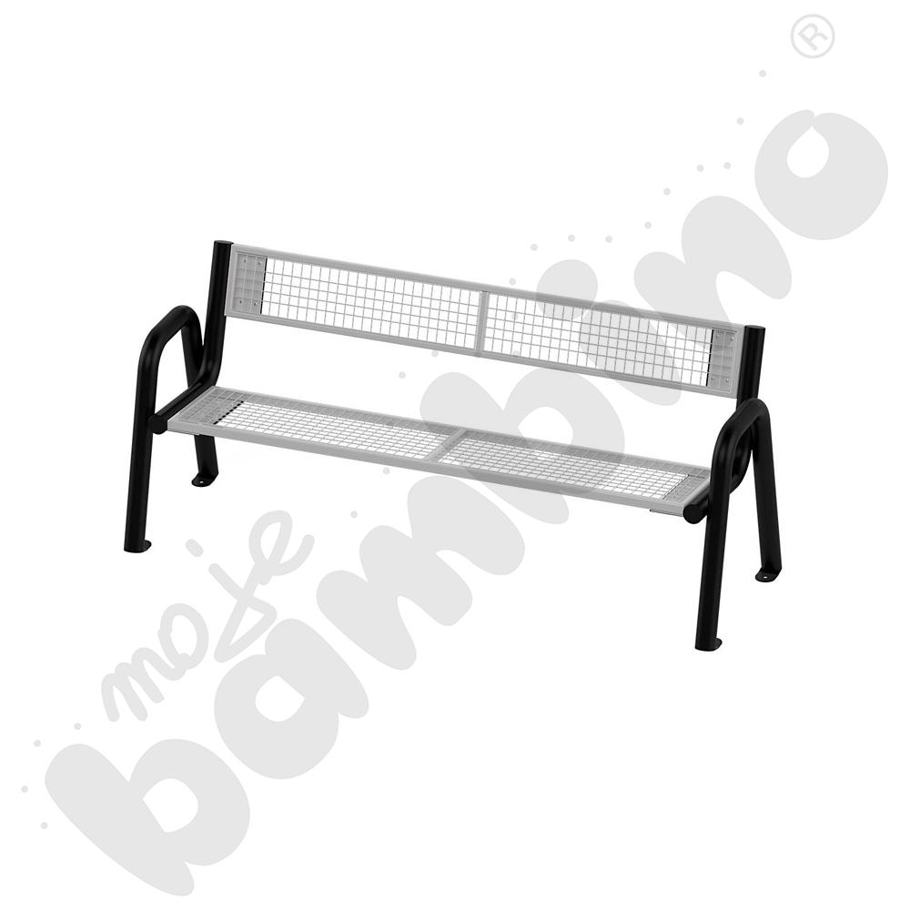 Ławka stalowa Spartan z oparciem