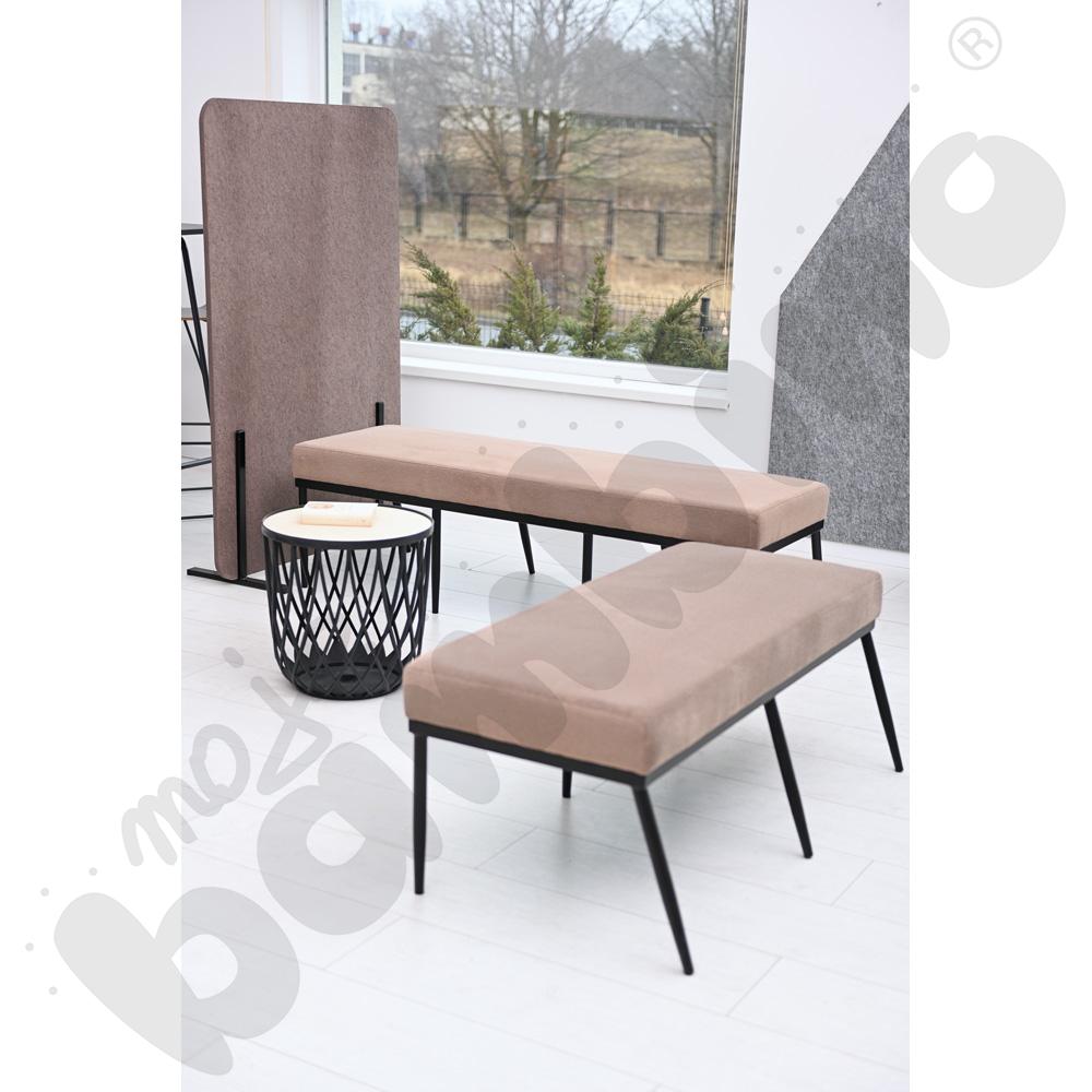 Ławka Xena 3-os. brązowa