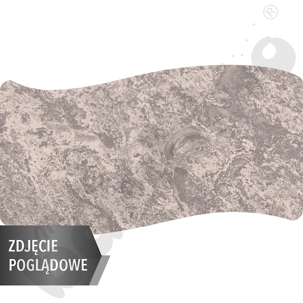 Stół Cichy prostokąt falisty 140x72, blat beżowy, narożniki zaokrąglone, rozm. 4