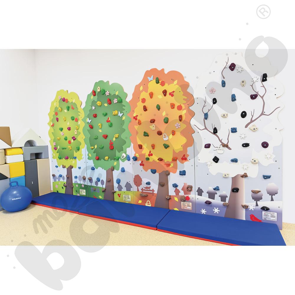 Materac czerwono-granatowy dł.140