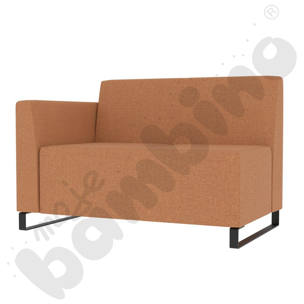 Sofa Universum 2-os. wys. 82 cm, bok niski lewy, tkanina RO07