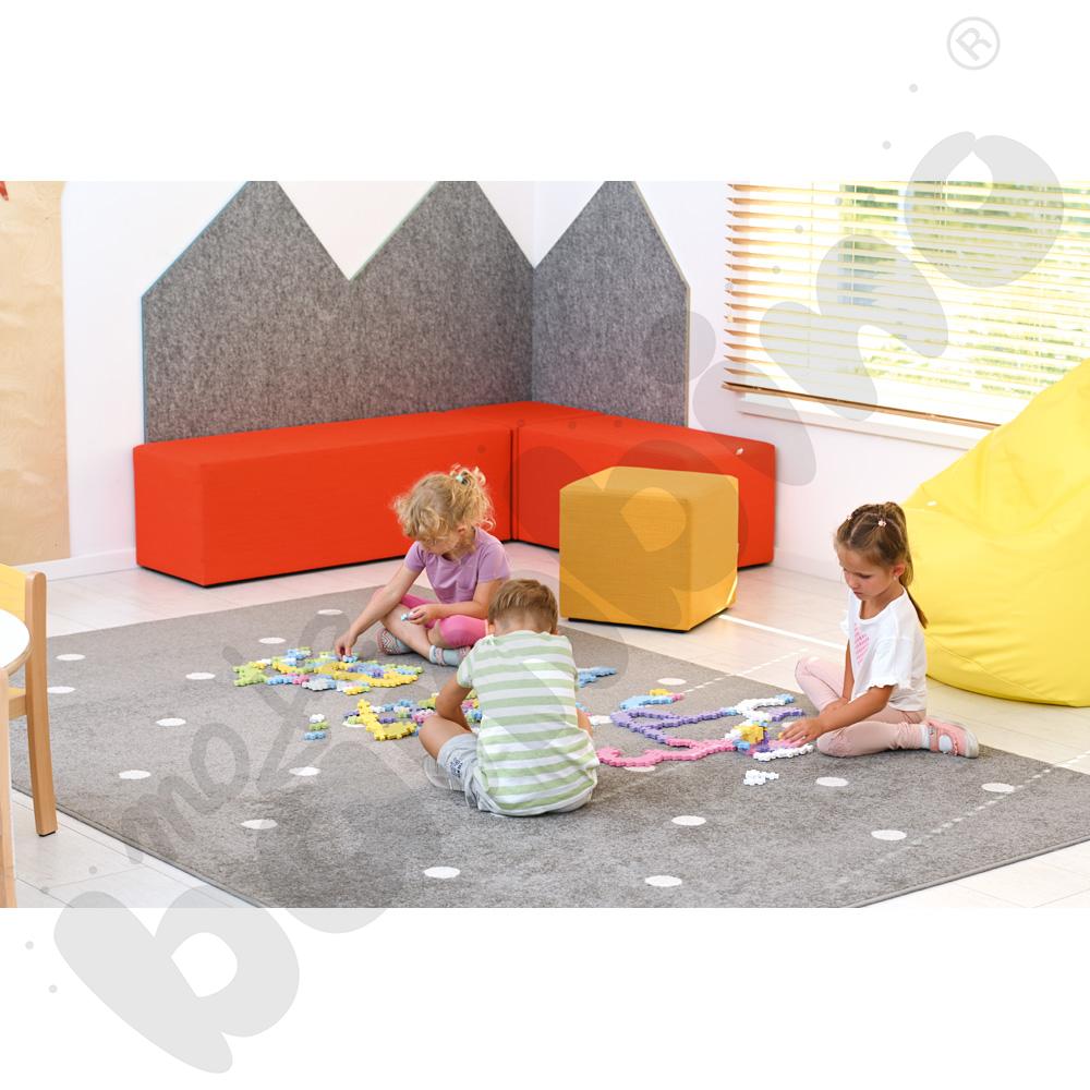 Dywan szary w białe kropki, 2 x 3 m