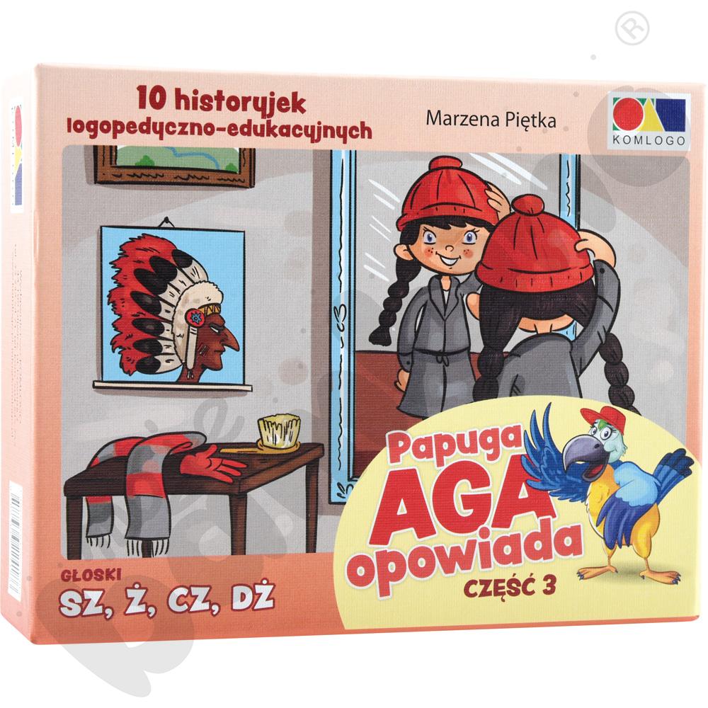 Papuga Aga opowiada - głoski: sz, ż, cz, dż