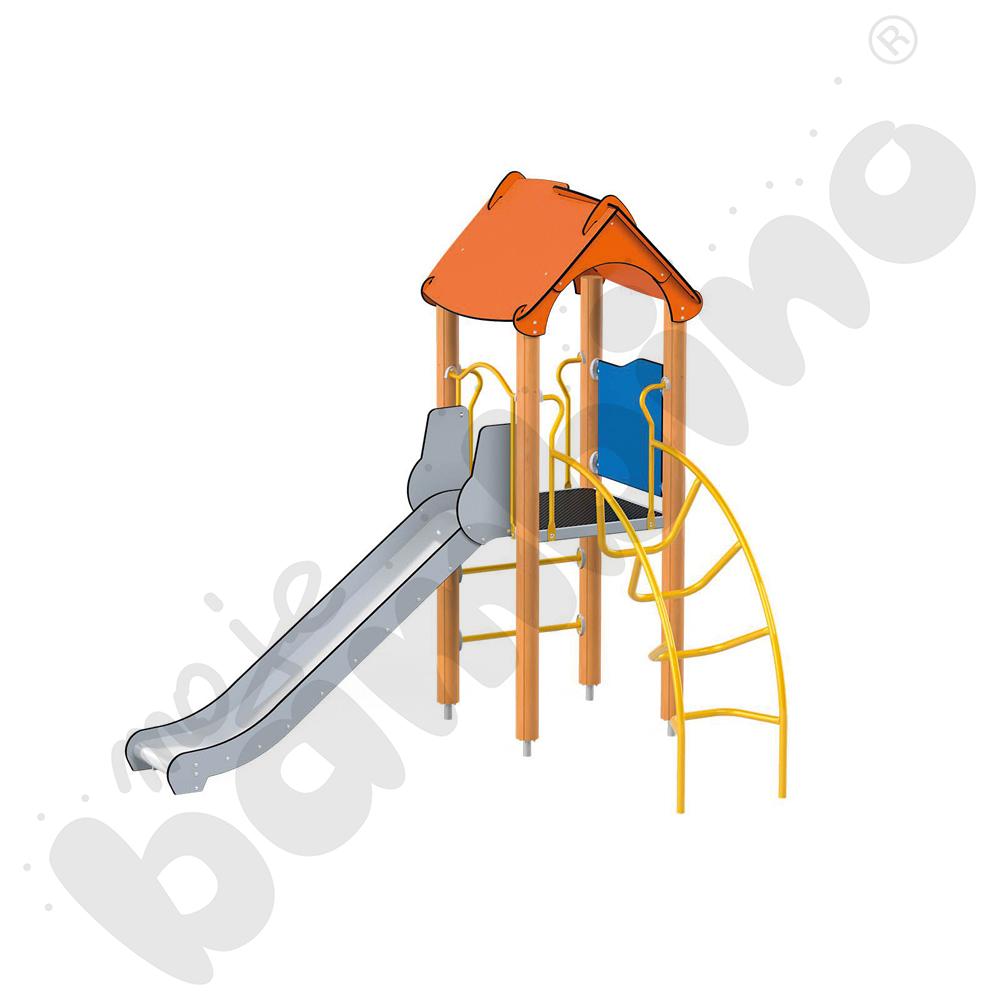 Orbis - wieża 6, drewniane słupy