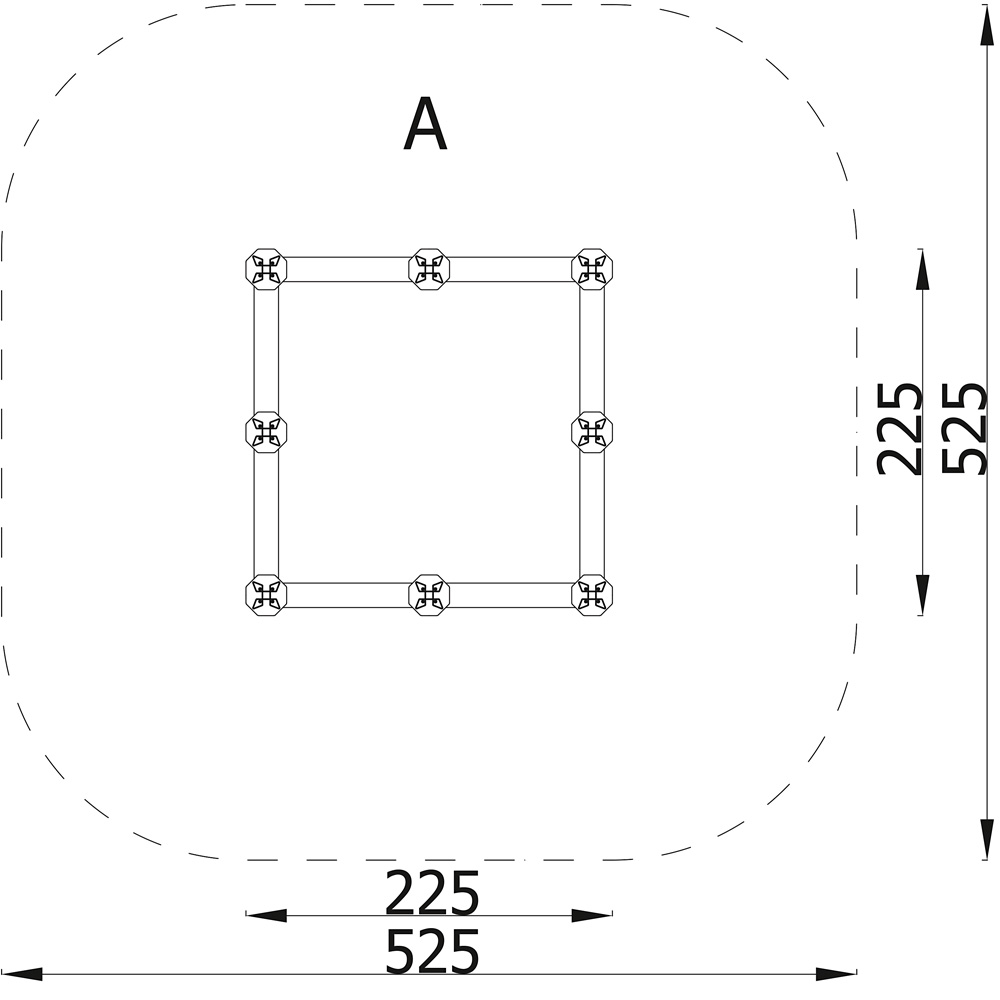 Verto - pieskovisko 2 x 2 m