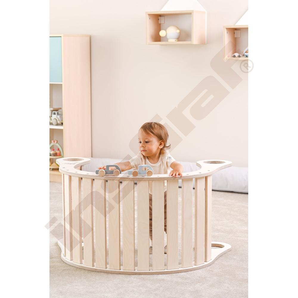 Dřevěná houpačka Good Wood - bílá - MED