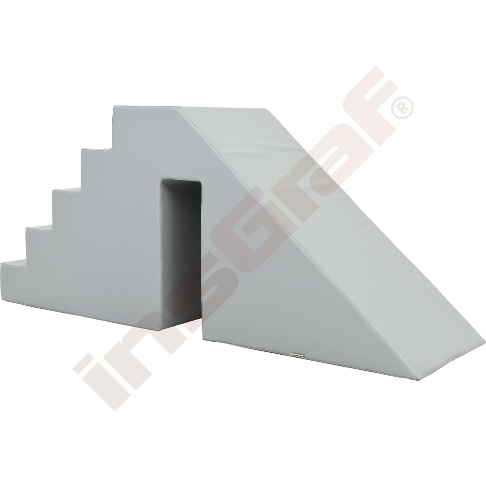 Schůdky se skluzavkou, doplněk k suchým bazénům vysokým 60 cm