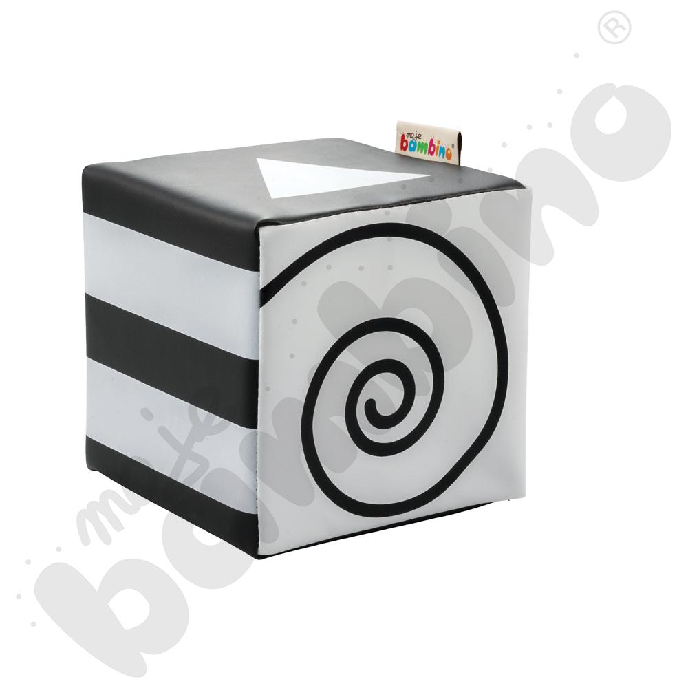 Kostka kontrastowa biało-czarna 