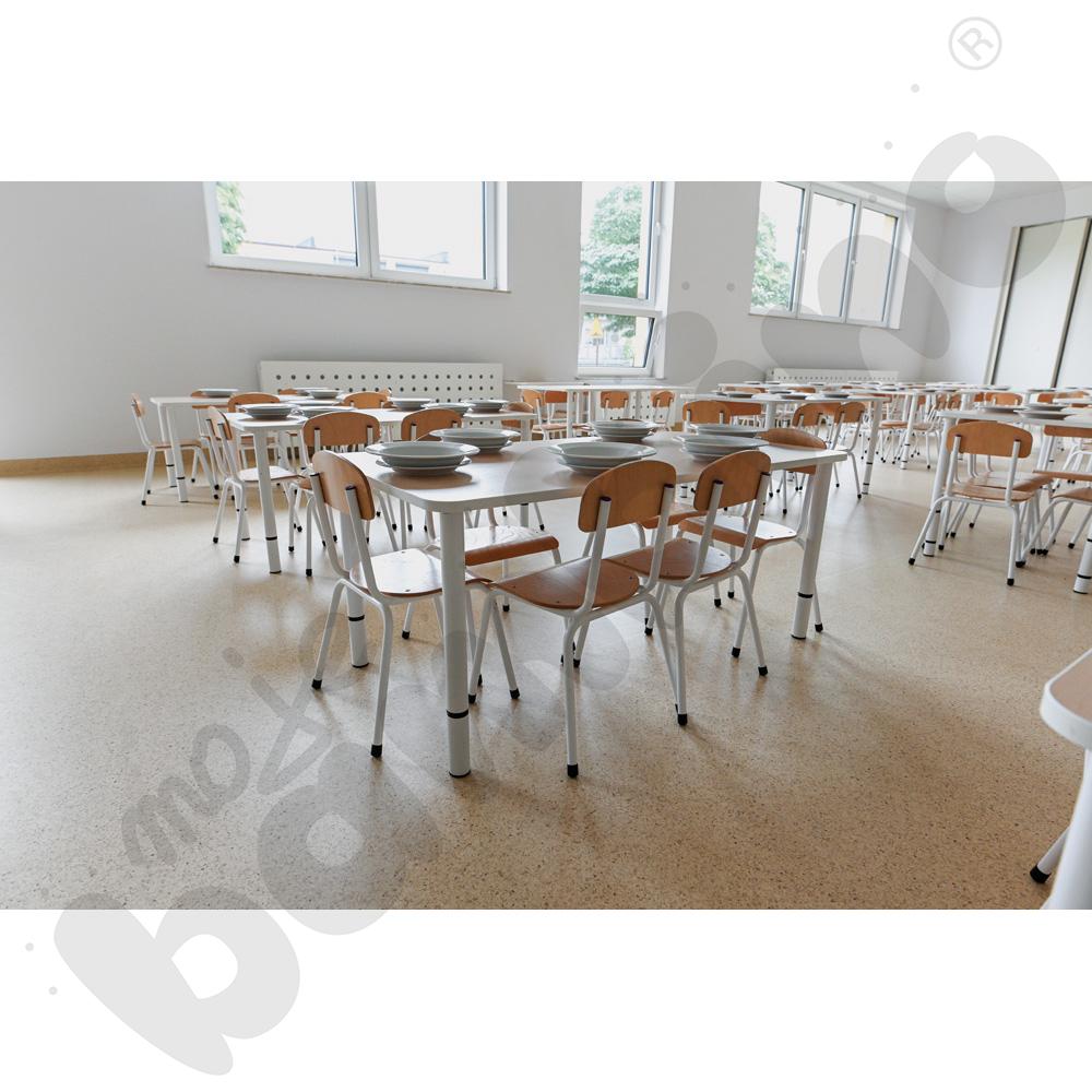 Blat Quadro klon jasny prostokątny, białe obrzeże