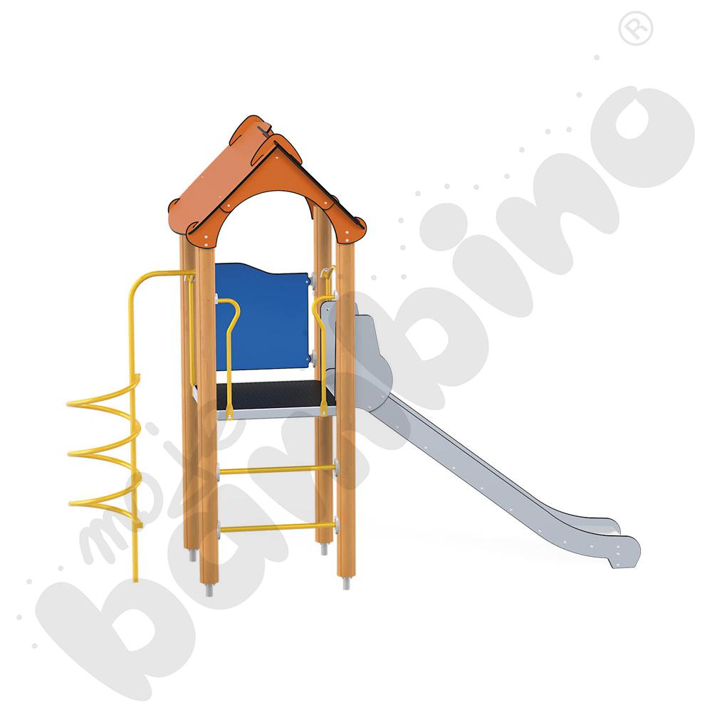 Orbis - wieża 5, drewniane słupy