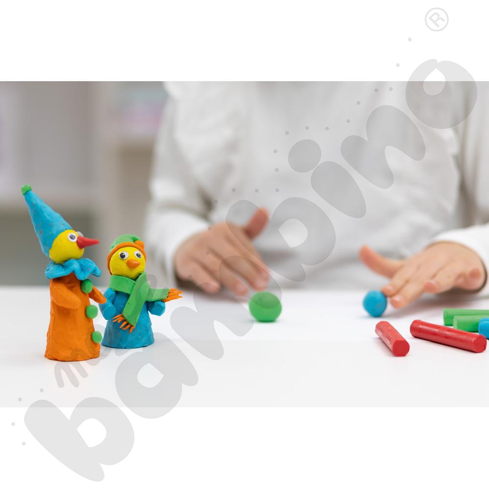 Plastelina pomarańczowa, 10 szt.