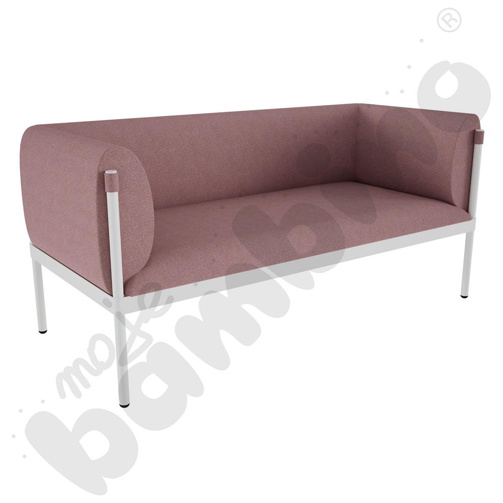 Kanapa Stilt 2-osobowa niska różowa