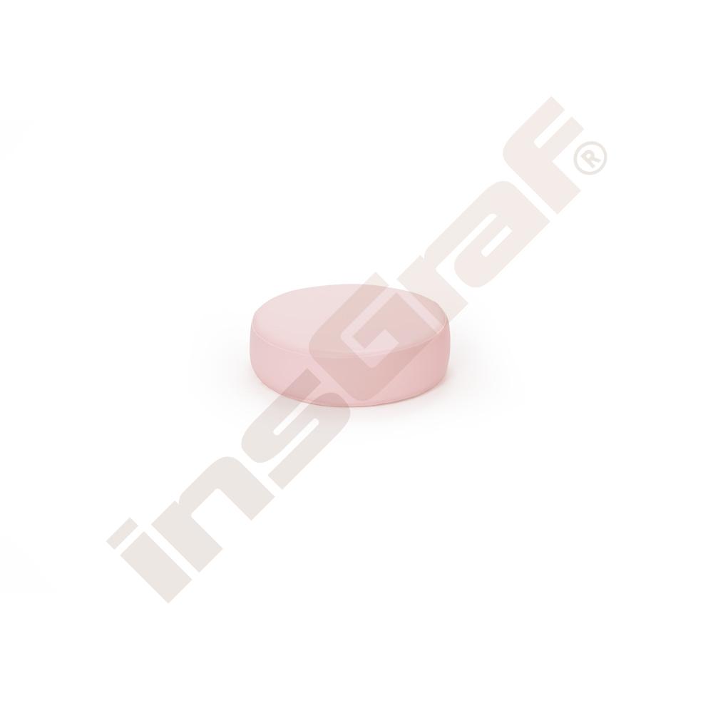 Sitzkissen, rund, H 8 cm, rosa