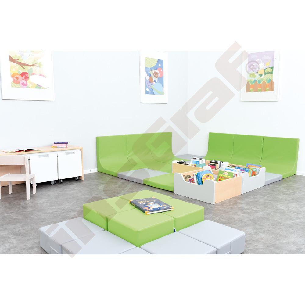 Quadro - sestava 74 - javorovo-šedý zásobník