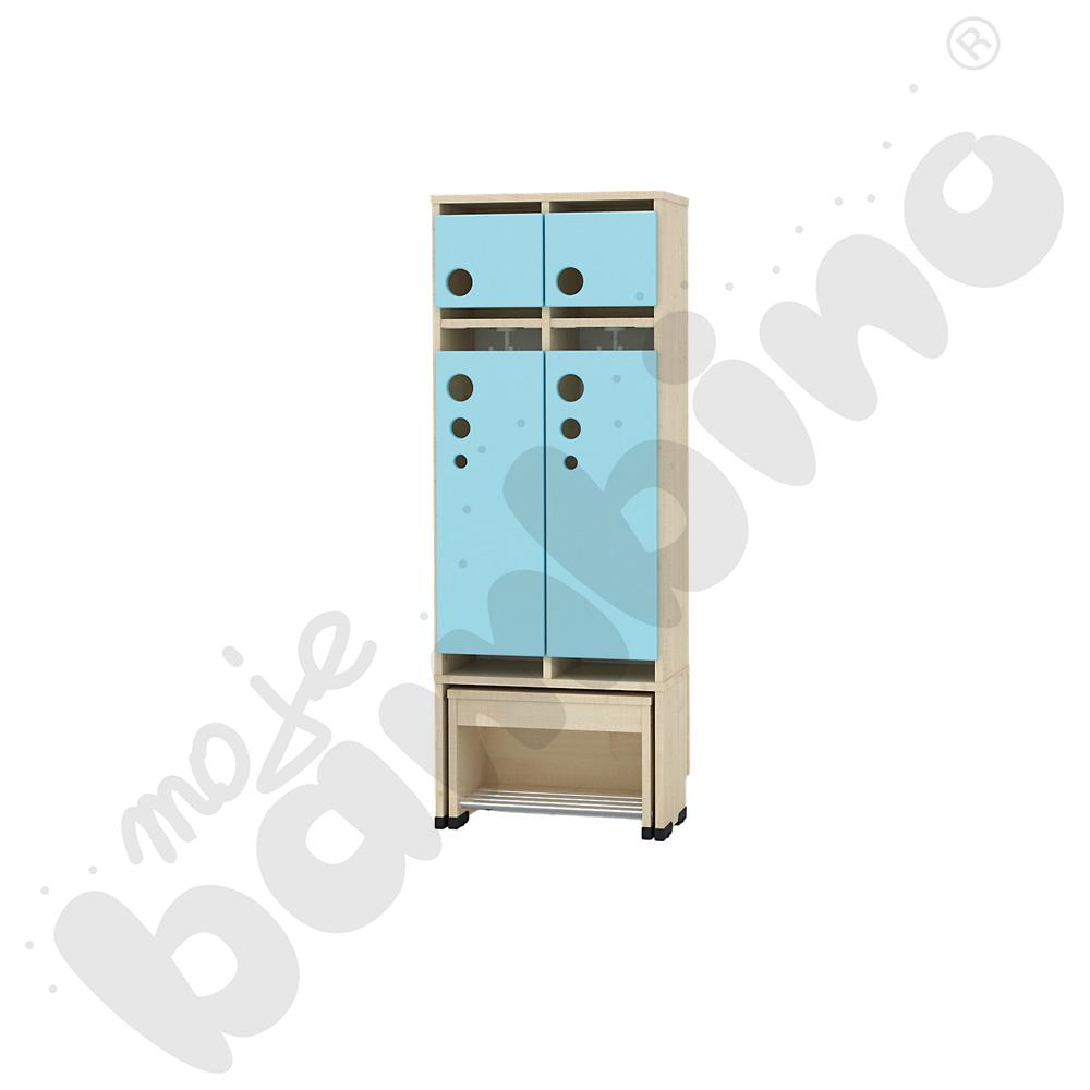 Szatnia Kropla z wysuwanym siedziskiem 2-os., wys. 31 cm 