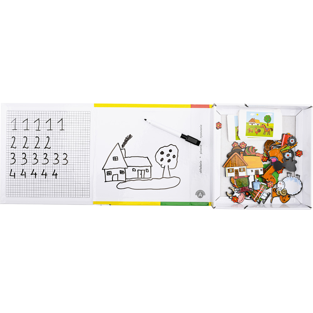Magnetické puzzle - farma, 34 dielov