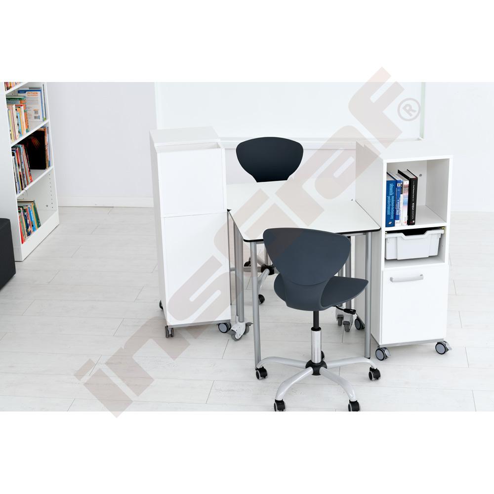 Obdĺžnikový stôl easyMoove, veľ. 6, výška 76 cm