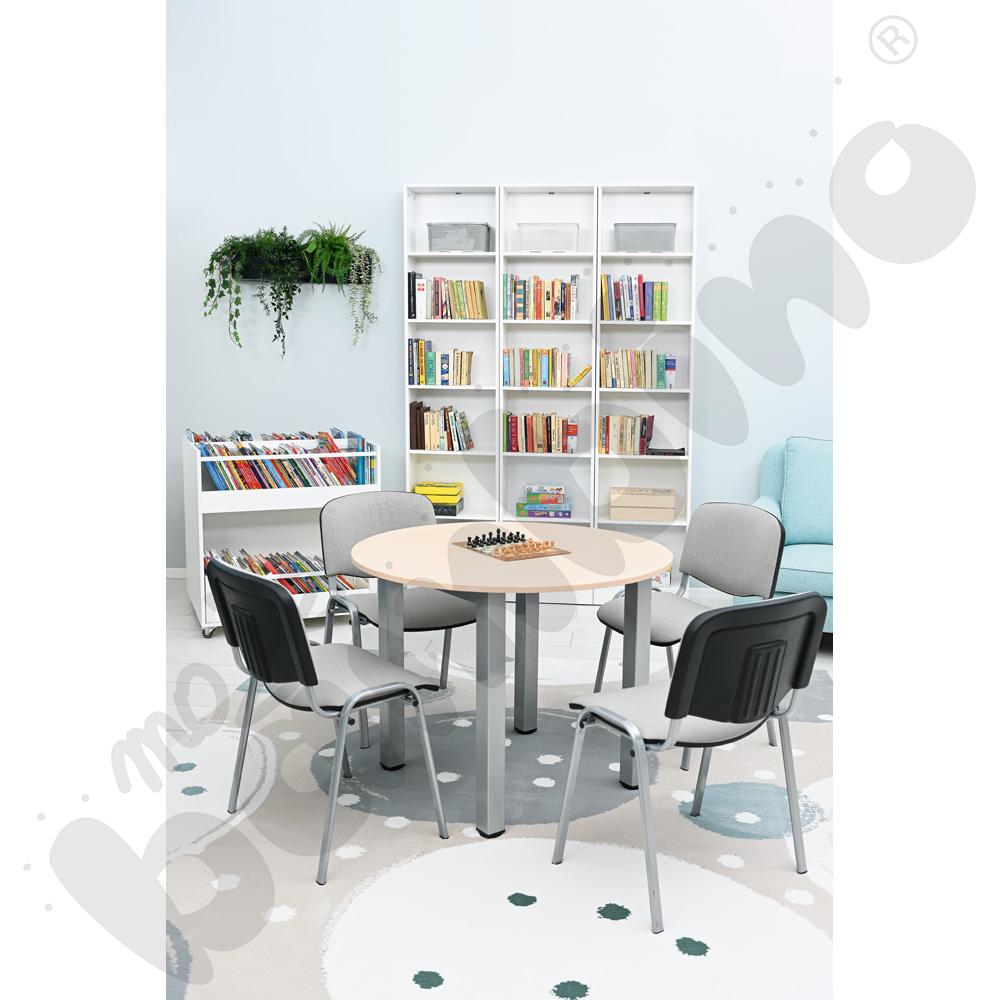 Regał Grande płytki, wys. 187,8 cm - biały