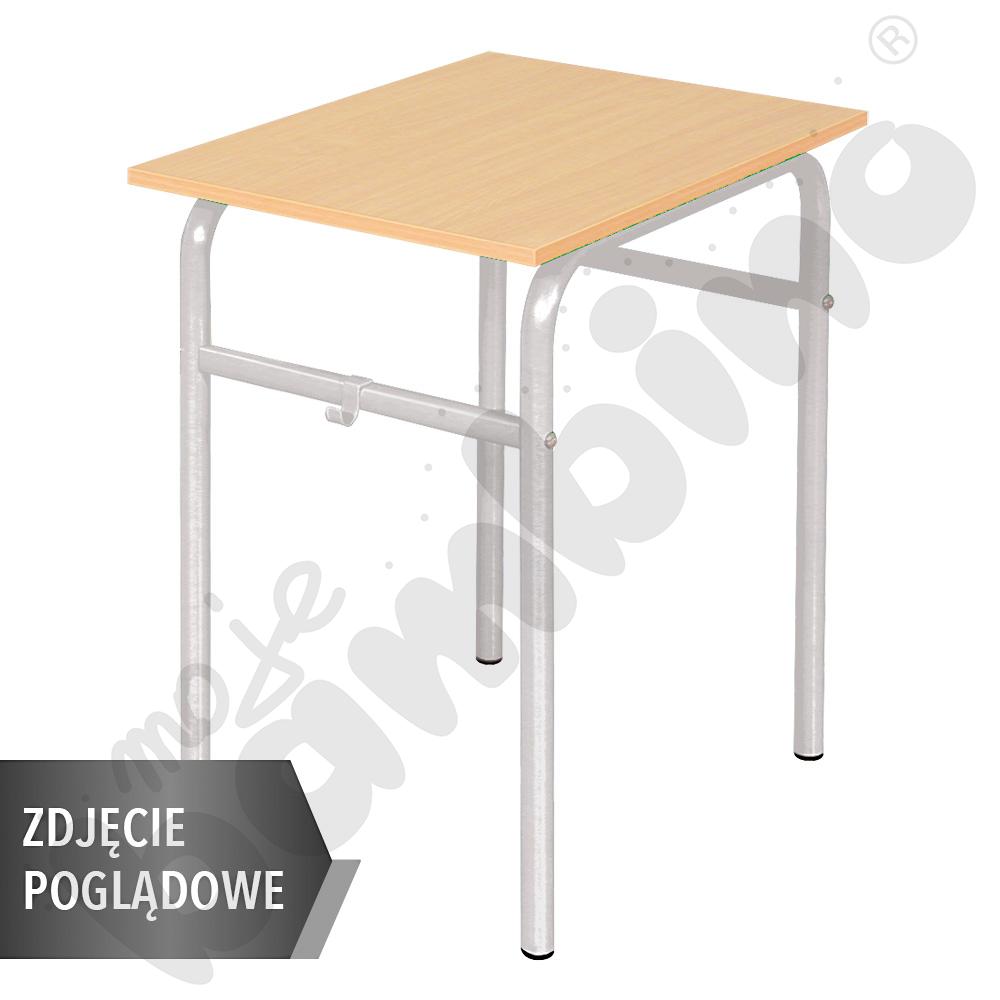 Stół Daniel 70x50 rozm. 6, 1os., stelaż aluminium, blat klon 375, obrzeże ABS, narożniki proste