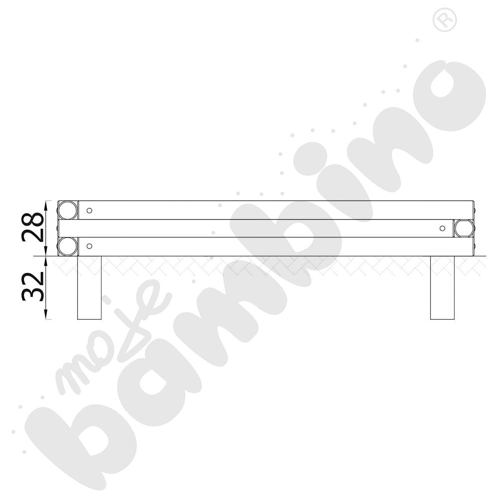 Piaskownica z bali 2 x 2
