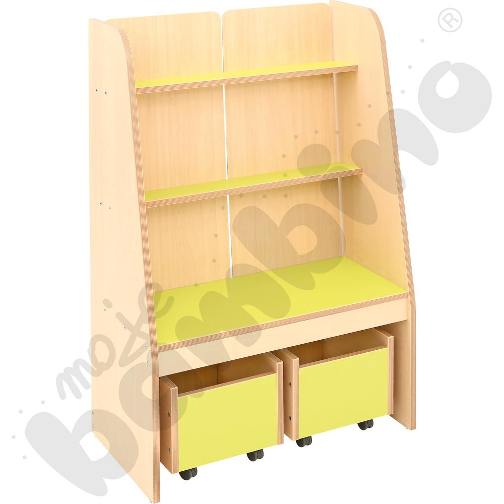 Biblioteczka Flexi stojąca - limonka