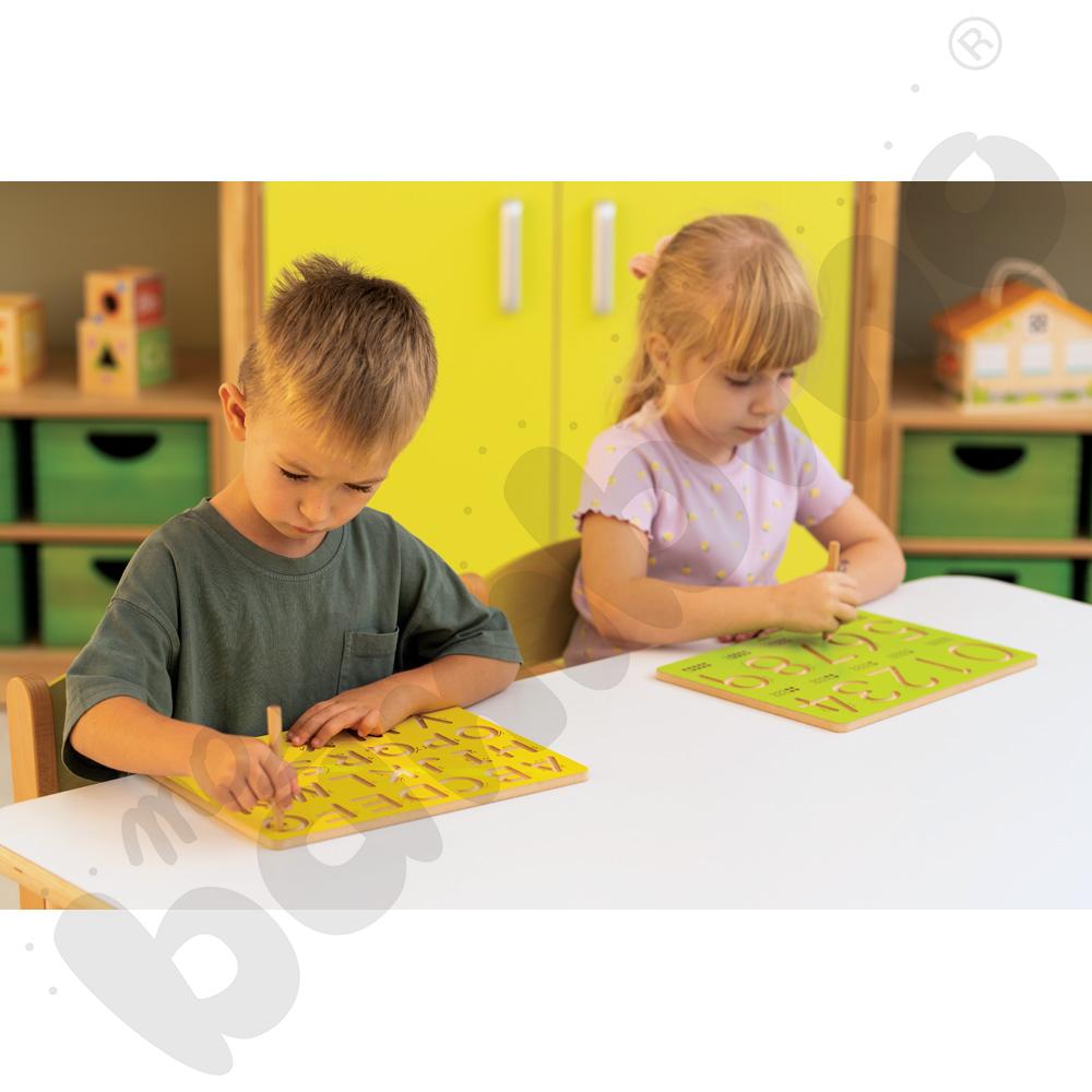 Tabliczka z alfabetem - wielkie litery