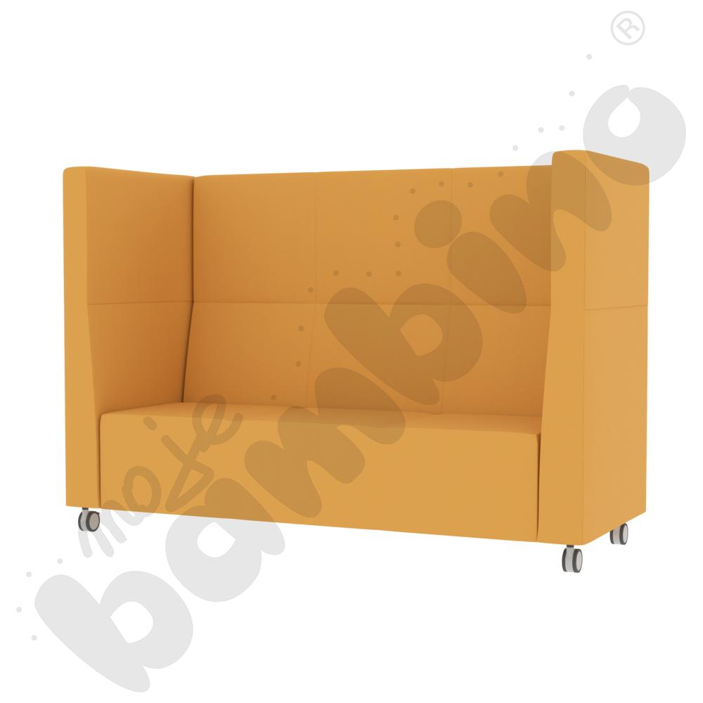 Sofa Universum 3-os. wys. 133 cm, 2 boki średnie, na kółkach, tkanina MT08