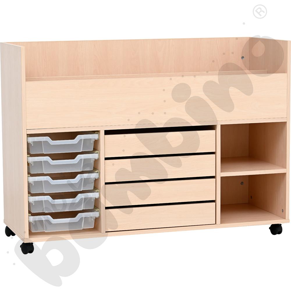 Wózek na akcesoria plastyczne - klon