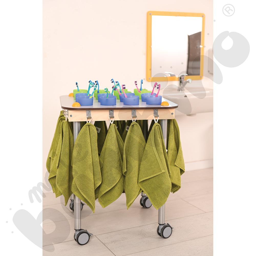 Mały stolik na kubeczki 16 szt. - blat szary