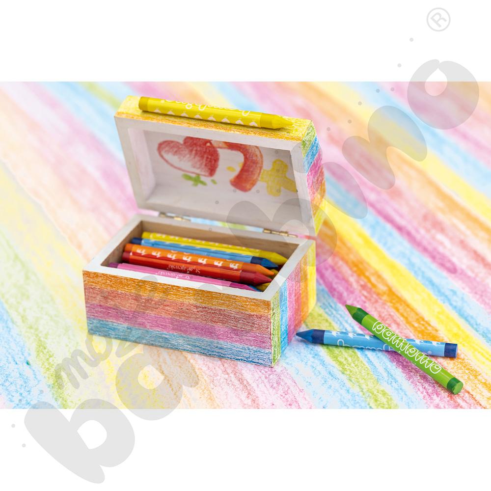 Kolorowa skrzyneczka na kredki