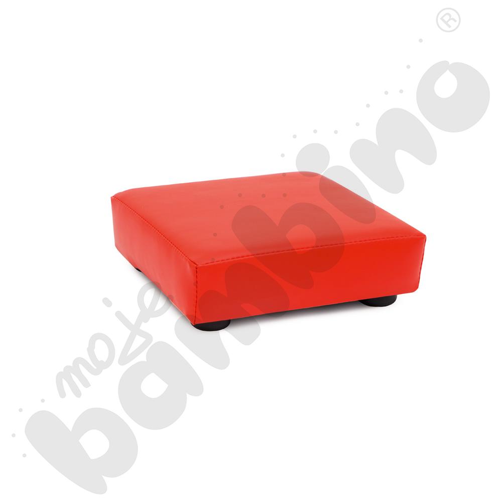 Pufka tapicerowana czerwona