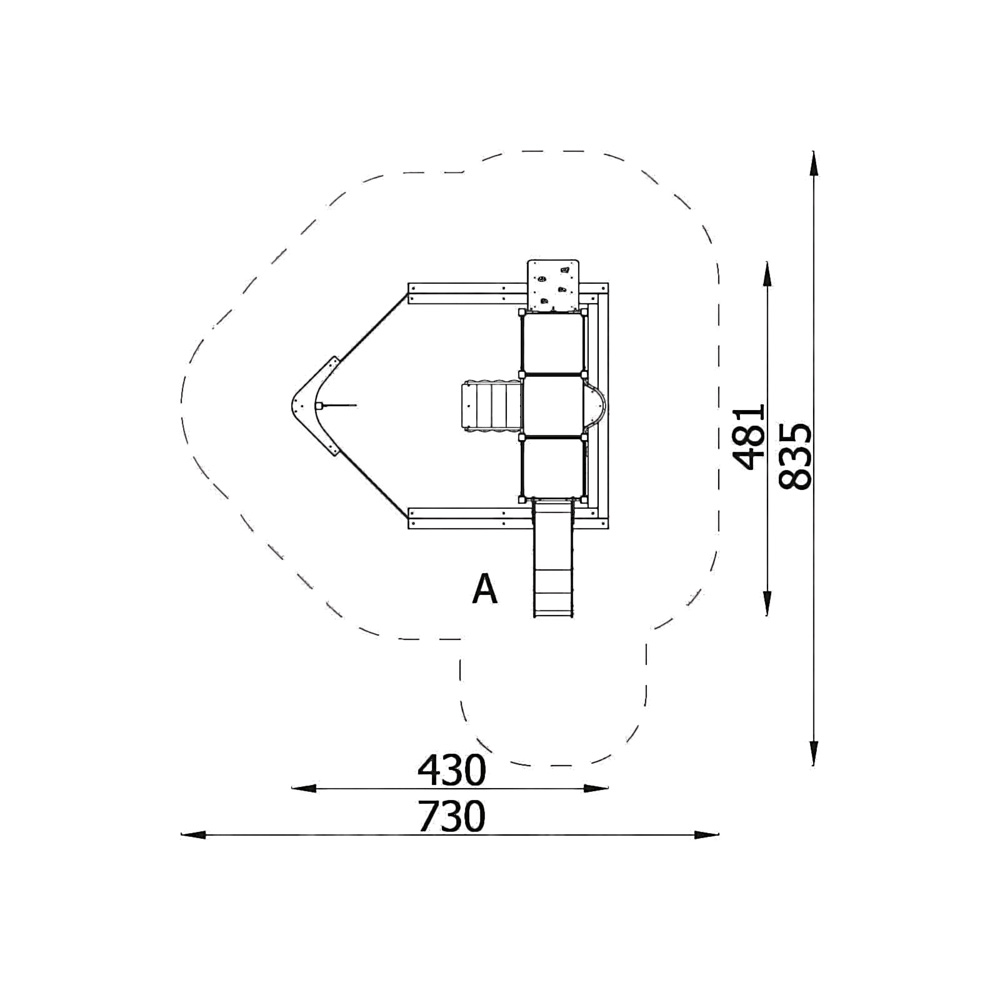 Loď Quadro Simple 12156, kov