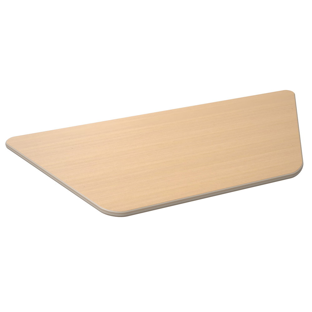 Stolová doska Flexi lichobežník 120 x 60 x 70 x 60 - HPL buk
