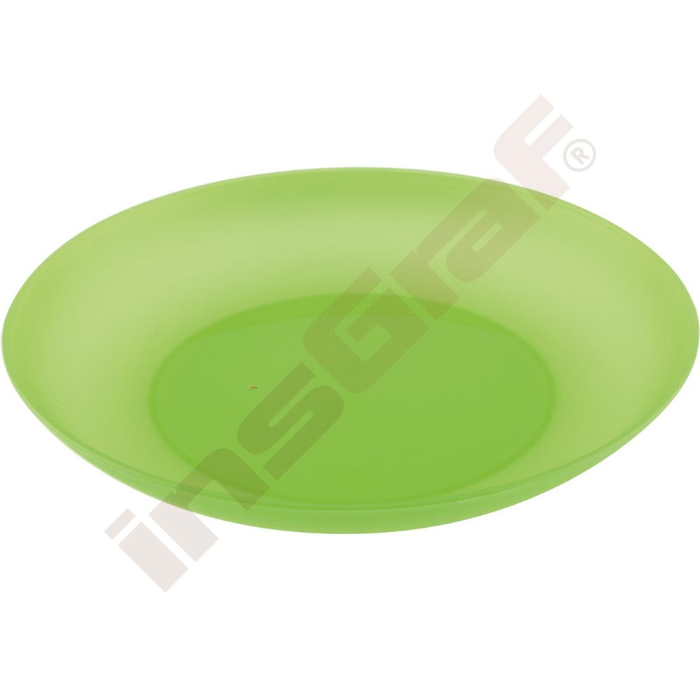 Talíř Kája mělký 22 cm - zelený