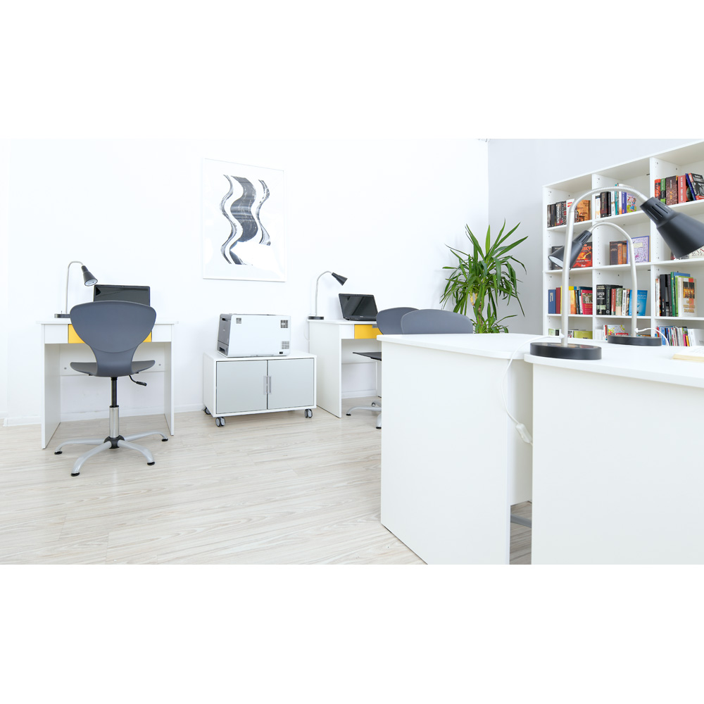 Otočná stolička Flexi, s reg. výšky od 38 do 51 cm - sivá