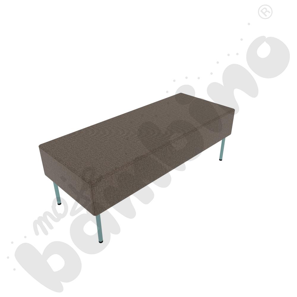 Pufa Versa 120x50 cm z filcowymi stopkami, stelaż turkusowy, tkanina RO36