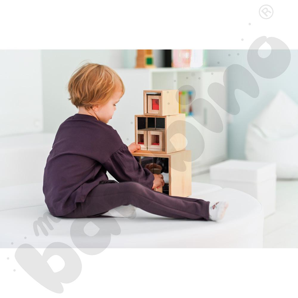 Lustrzane pudełka, 3 szt.